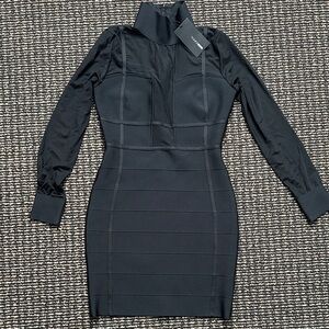 Fashion Nova Black Long Sleeve Dress